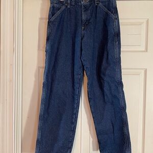 Wrangler 94GRWID Men’s Button Fleece Lined Blue Denim Straight Jeans 30x30